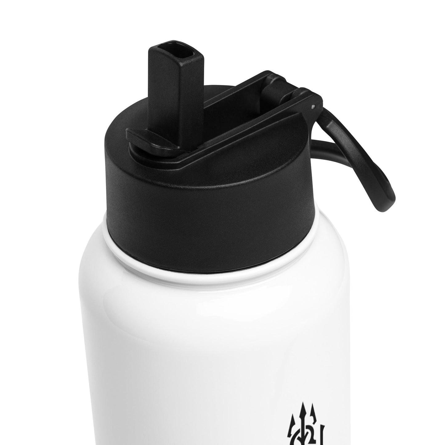 FDP CLUB Bouteille d'eau en acier inoxydable avec paille Sel Noir Project