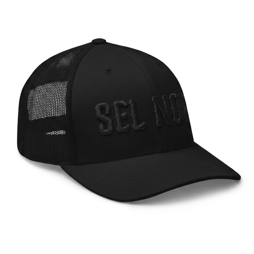 Casquette Trucker BASE black Sel Noir Project