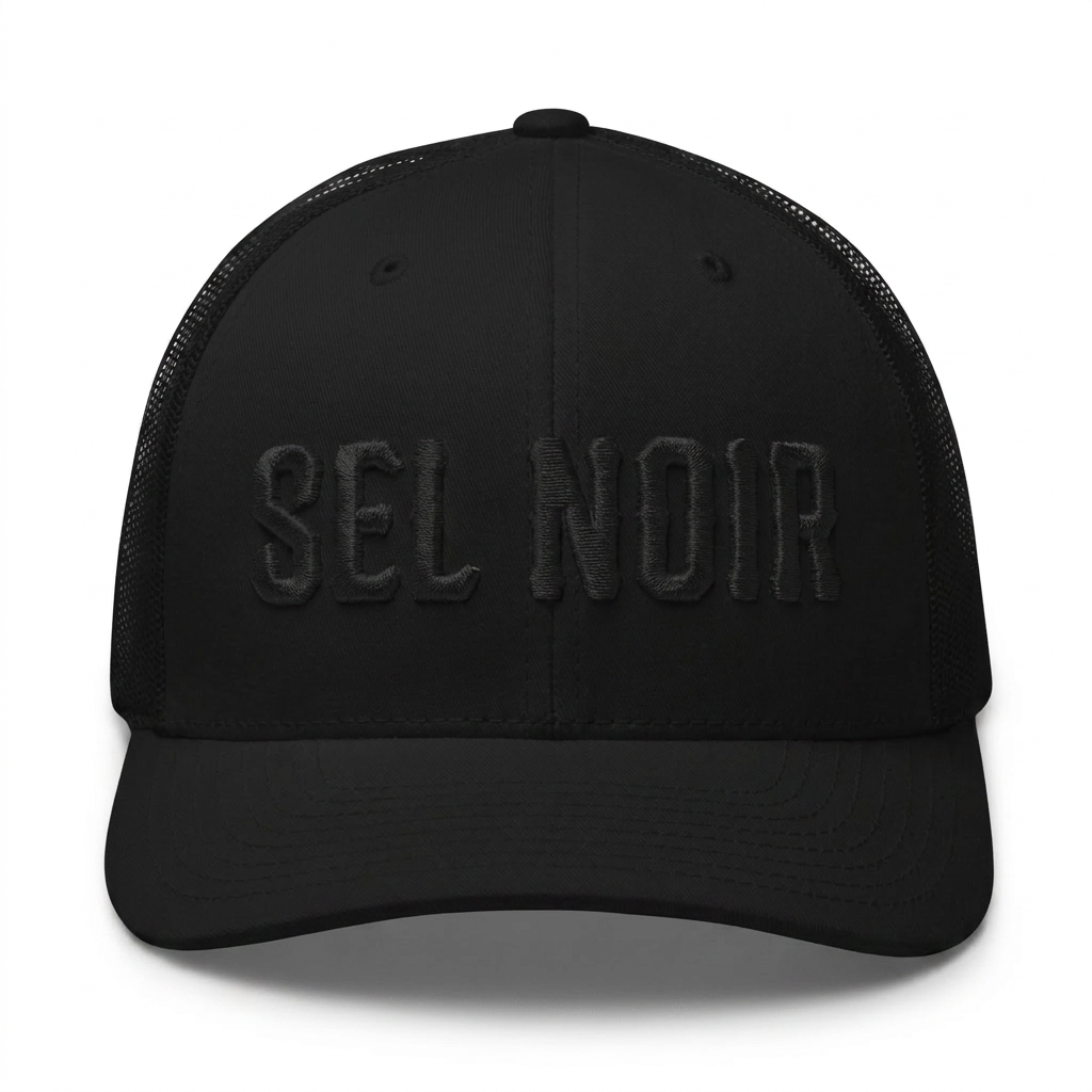 Casquette Trucker BASE black Sel Noir Project